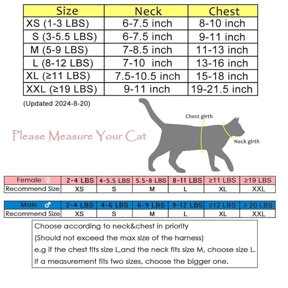 Polkadot Pink Cat Harness NWOT - Picture 5 of 6